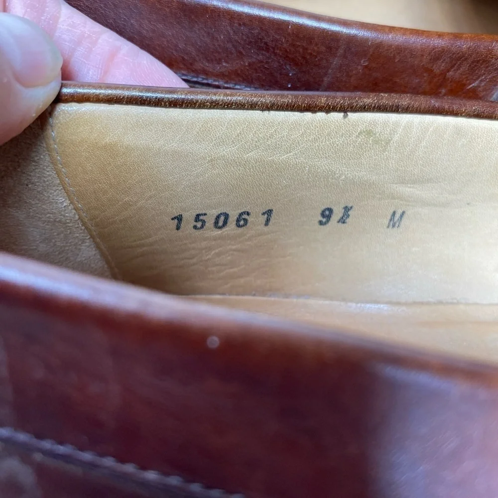 MAGNANNI Men's Brown Leather LINO Loafers Shoes 15061 Size 9.5 M‎ Made in Spain